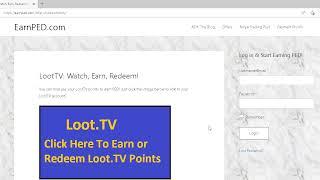 Entropia Universe: You Can Now Redeem Loot.TV Points On EarnPED.Com!