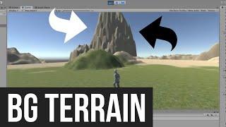 Unity: Using Terrain as Background Mountain Line in your Game/Level/Map