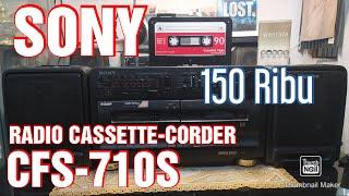 SONY CFS-710S - RADIO CASSETTE-CORDER - Pemutar Kaset Pita Elegan Yang Gurih - Flea Market Find