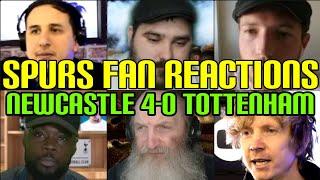 ANGRY  SPURS FANS REACTION TO NEWCASTLE 4-0 TOTTENHAM | FANS CHANNEL