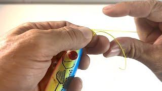 this knot adds movement to lures! easy how to #shorts #fishingknot