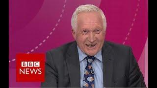 Dimbleby's 'BED TIME' alarm interrupts Question Time - BBC News