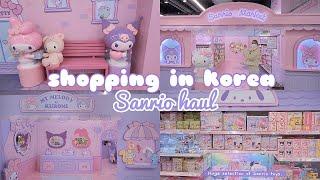 shopping in korea vlog  sanrio haul, blindbox, toys & more 산리오 마켓