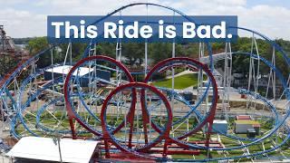 All American Triple Loop Review | The Painfully Rough New for 2024 Coaster at Indiana Beach