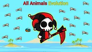 All Animals Evolution And The Fighter Jester Reaper (EvoWorld.io)
