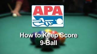 How to Keep Score While Playing 9-Ball in the APA Pool League