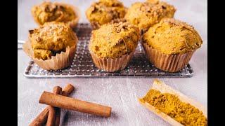 One Bowl Golden Pumpkin Muffins (Gluten-Free, Vegan)