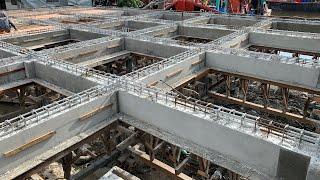 Concrete BEAM Construction Process, Traditional Timber Formwork, Reinforcement, Beam Shuttering Work