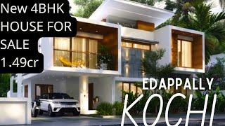 Kochi || Edappally New 4BHK Contemporary Design || 2500 SqFt || 5 Cents Semi Furnished House Sale