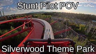 Stunt Pilot Front Row POV | Silverwood Theme Park