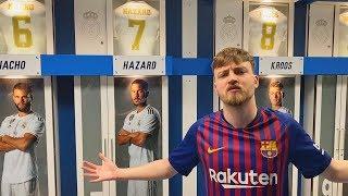 Santiago Bernabeu Stadiontour | Mit Barca Trikot in Real Madrid Kabine | ViscaBarca