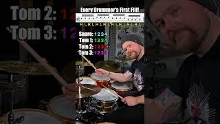 The first fill every drummer learns! (Easy beginner drum lesson)