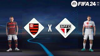 FIFA 24 - Flamengo vs São Paulo | Gameplay PS5  [4K 60FPS] Brasileirão 2024