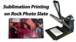 Sublimation Printing On Rock Photo Slate