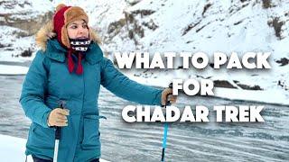 What to pack for Chadar Trek?