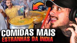 REAGINDO AS COMIDAS DE RUA MAIS BIZARRAS! - LEO STRONDA