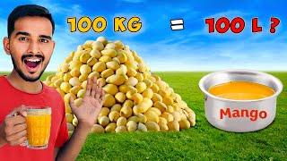 Can I get 100 litter juice from 100 kg Mango ..?