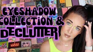 ️ HUGE EYESHADOW COLLECTION & (SMALLER) DECLUTTER  #PALETTEWEEK DAY 3!