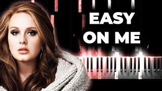 Adele - Easy On Me - karaoke piano instrumental cover