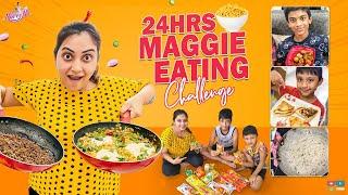 24 hours Maggie Eating challenge || Eating challenge || Naveena vlogs || Tamada Media