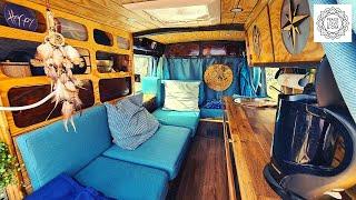 61-year-old woman expands mini camper to live in it