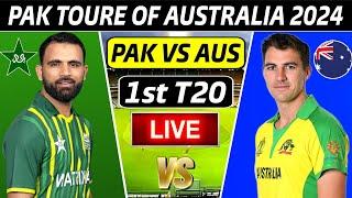 LIVE : Pkistan Vs Australia 1st T20 Match 2024 | PAK Toure Of AUS  Match | Live Commentary #ausvspak