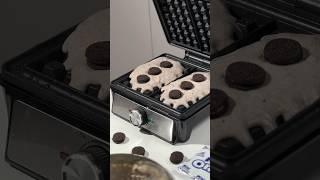 Oreo waffles #asmr #oreorecipe #misscircle