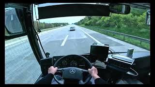 BUS POV No.28 M.Integro O 550 1996 Schaltgetriebe/Manual Autobahnfahrt/Autobahn Drive 790.000 KM