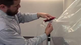 Setting up a ZipWall Barrier with Entries Step by Step