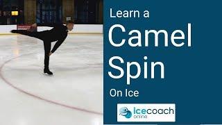 Learn a Camel Spin / Parallel Spin on Ice! Skating Lesson by Ice Coach Online!