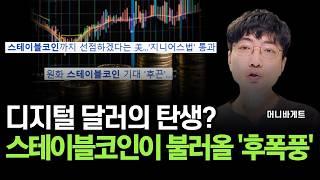 미국 스테이블코인 법안 상원 통과, 시장의 판 '이렇게' 뒤집힙니다 (머니바게트)