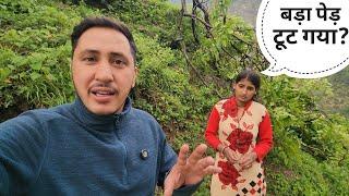 भयंकर बारिश और तूफान से नुकसान हो गया || Pahadi Lifestyle Vlog || Cool Pahadi