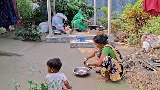 আজ অনেক দিন পর সরষে ইলিশ রান্না করলাম/ village cooking vlog/ small village vlog