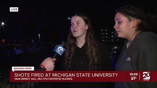 Students speak after shots fired at Michigan State University