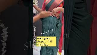 saree hip pleats