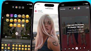 INSTAGRAM ESTILO IPHONE en ANDROID 2023 con FUENTES IOS MUSICA CON LETRAS IOS EN HISTORIA + EMOJIS