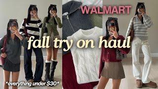 Fall Walmart Try on Haul  affordable finds for autumn *everything under $30*