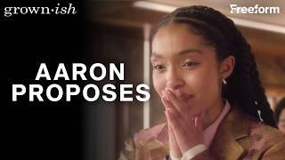 Aaron Proposes to Zoey | grown-ish | Freeform