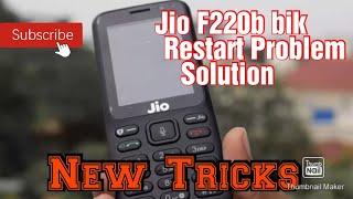 Jio f220b bik Auto restart problem solve ️.  VRJ Computer and Mobiles