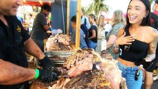 Best Street Food Fest of Spain. Meat Paradise. 'Meat&Fire' Grill Fest in Barcelona