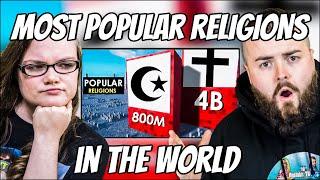 3D COMPARISON: Most Popular RELIGIONS in the World Irish Couple Reacts