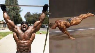 Heavyweight Athletes Doing Calisthenics