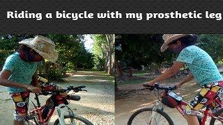 Amputee and her prosthetic leg on cycling |Prothetik|