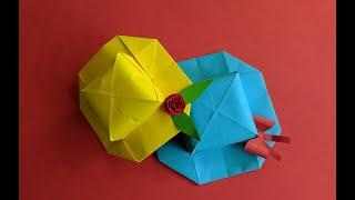 Как сделать шляпку из бумаги оригами. Origami paper hat