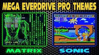 Krikzz MEGA EverDrive Pro themes: Matrix & Sonic
