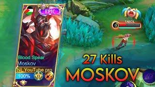 Top 1 GLOBAL MOSKOV BEST GUIDE TO RANK UP FASTER IN 2024 (ONE SHOT BUILD) ML YouTube Pro