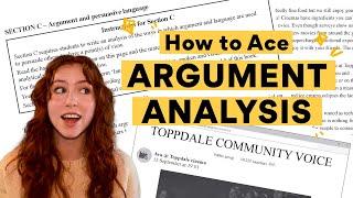 How to Ace Argument Analysis