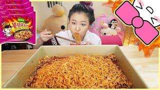 4X SPICY MALA FIRE NOODLE CHALLENGE!!