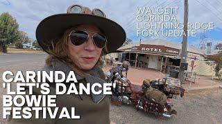 2024 = CARINDA - 'DAY BEFORE 'BOWIE FESTIVAL' ' LETS DANCE - - FEMALE MOTORBIKE  RIDER