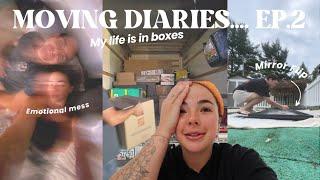 MOVING DIARIES EP.2: My life is in boxes, emotional AF, flipping furniture,